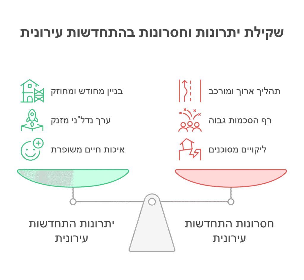 מתי זה נכון לשלב עם התחדשות עירונית